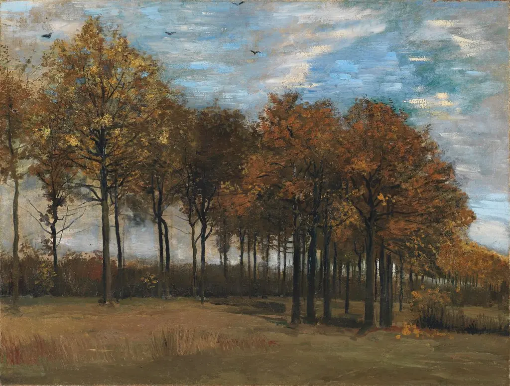 Autumn Landscape, by Vincent van Gogh, oil, 1885