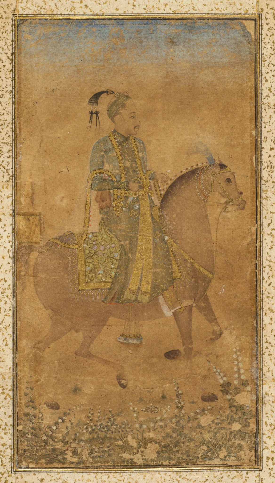 Sultan Abdullah Qutb Shah (1614-74) on Horseback, detail