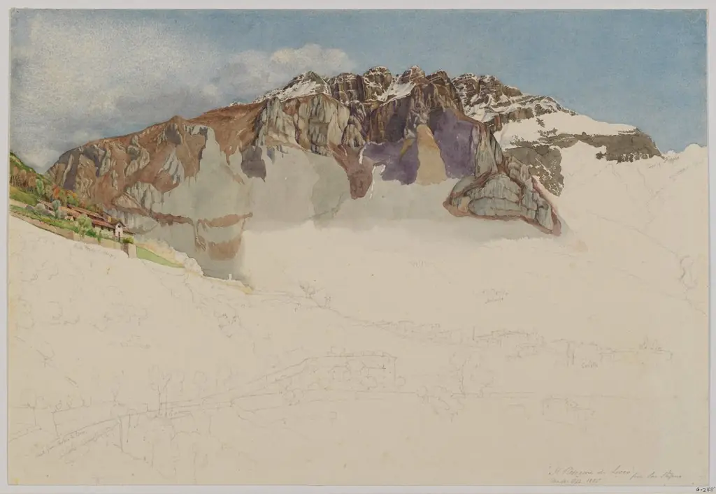 Mountainous Landscape in Italy : "Il Resegone", by Frank Randal, unspecified, 1893