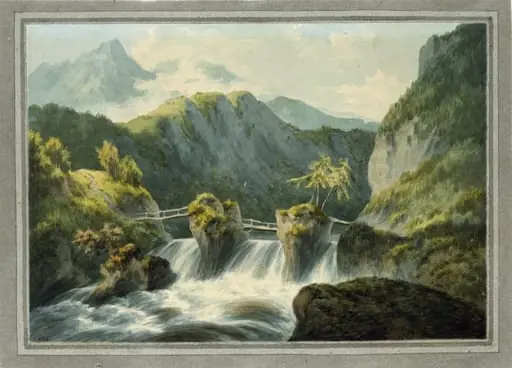 On the Triente, Savoy, by John 'Warwick' Smith, watercolor, 1787