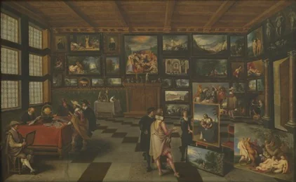 The Cabinet of an Art Lover, detail