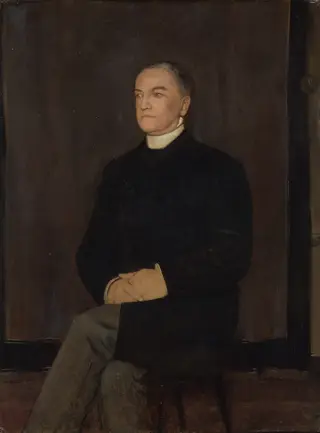 Portret van Augustinus Gerardus Hubertus van Rijckevorsel (1828 - ’s-Hertogenbosch - 1891), by Fernand Khnopff, oil, 1894