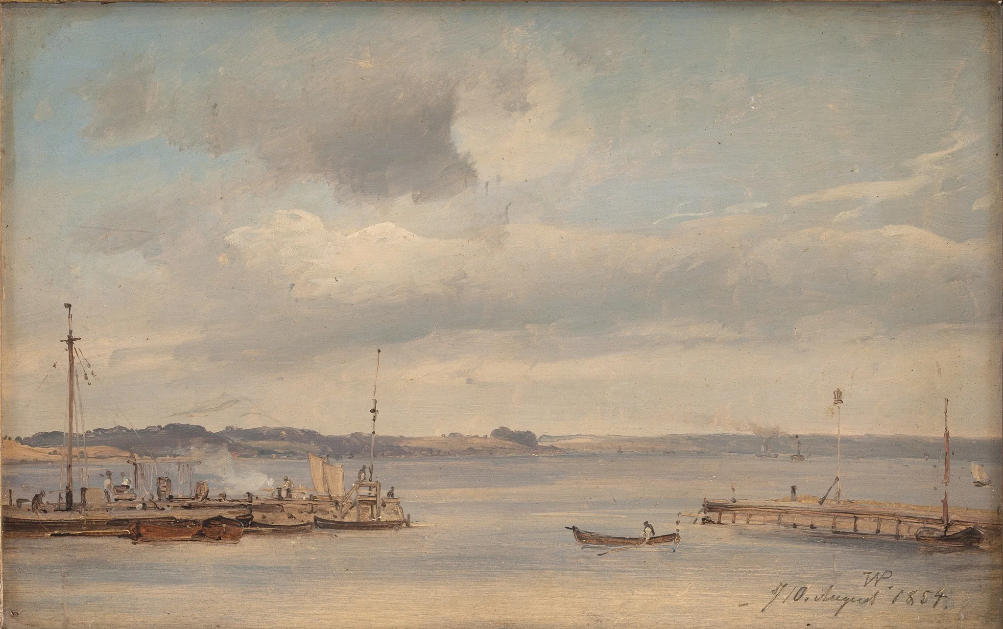 En bådehavn, detail