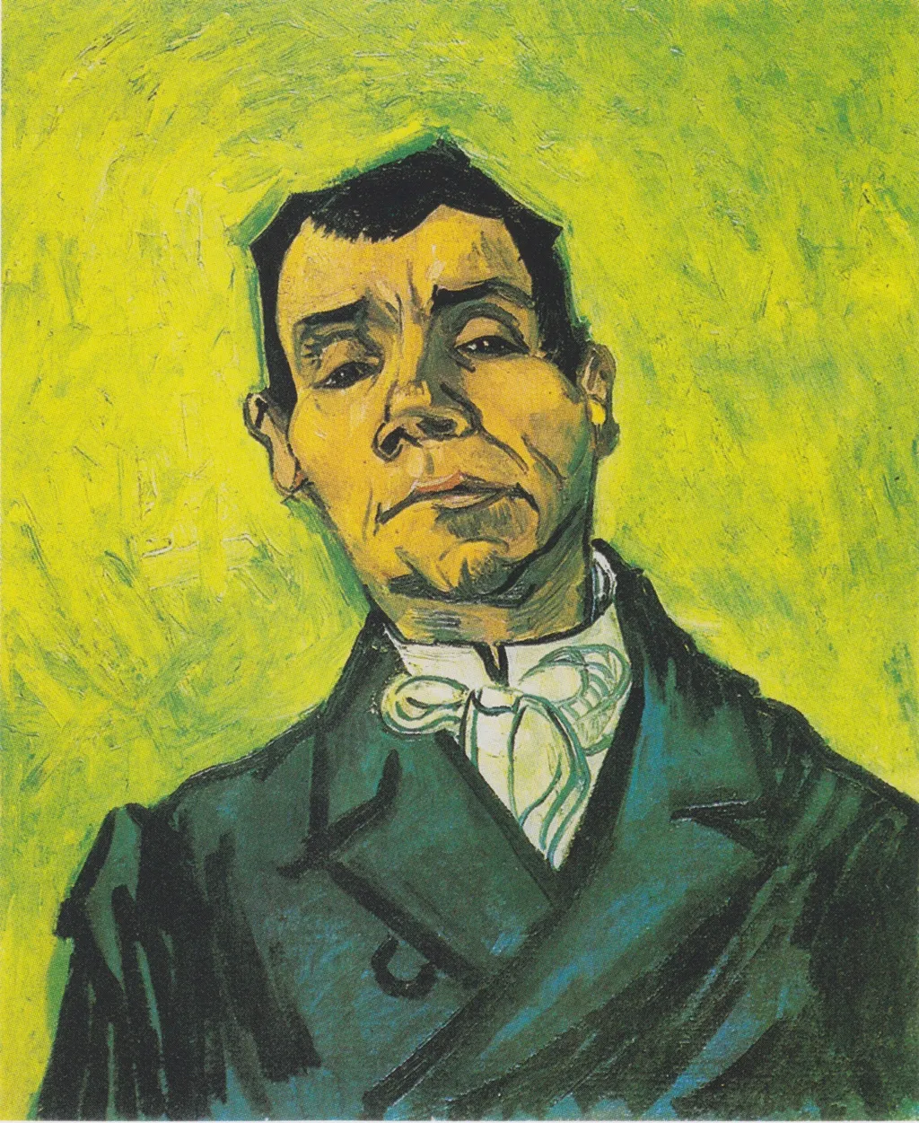 Portrait of a man, by Vincent van Gogh, oil, 1888