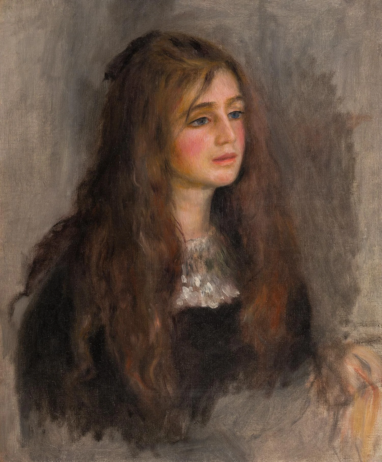 Portrait de Julie Manet, detail