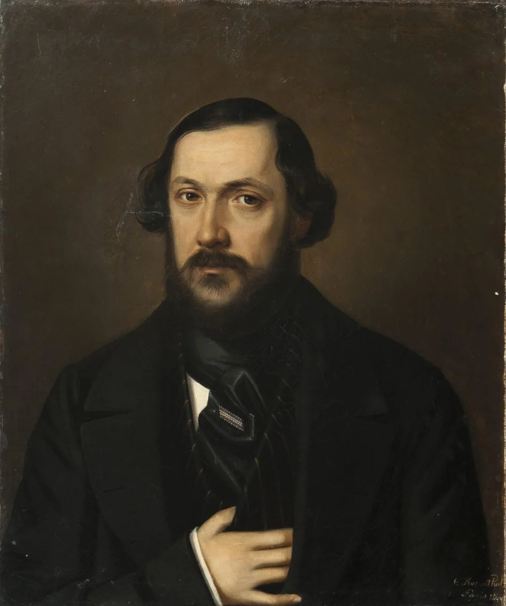 Portret de bărbat-Vasile Mălinescu, detail