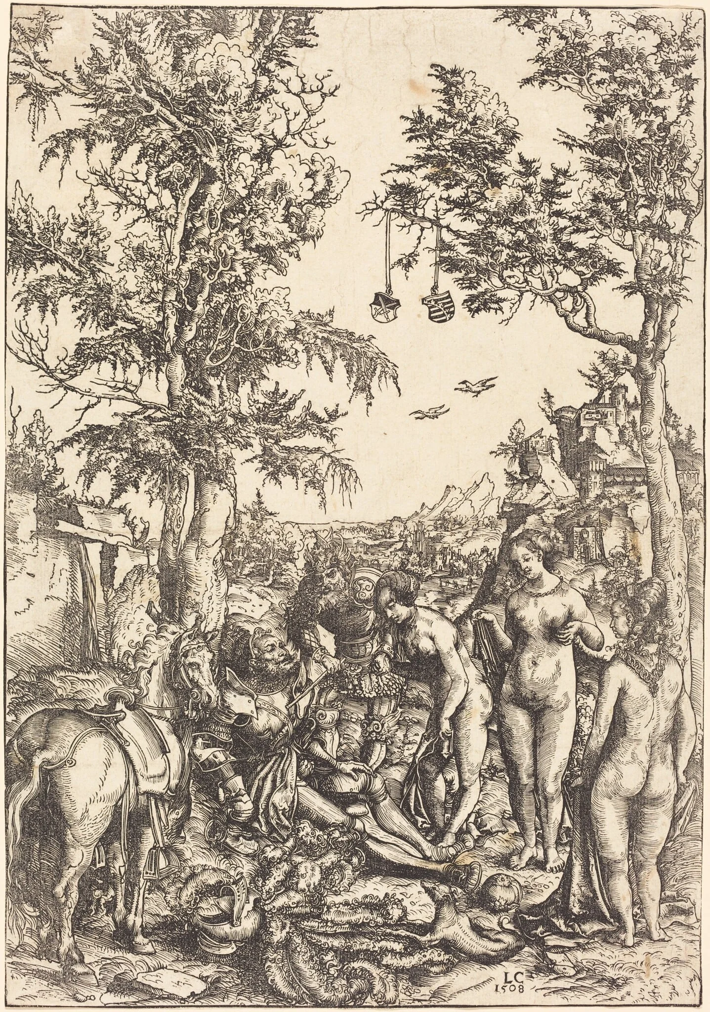 The Judgment of Paris, detail