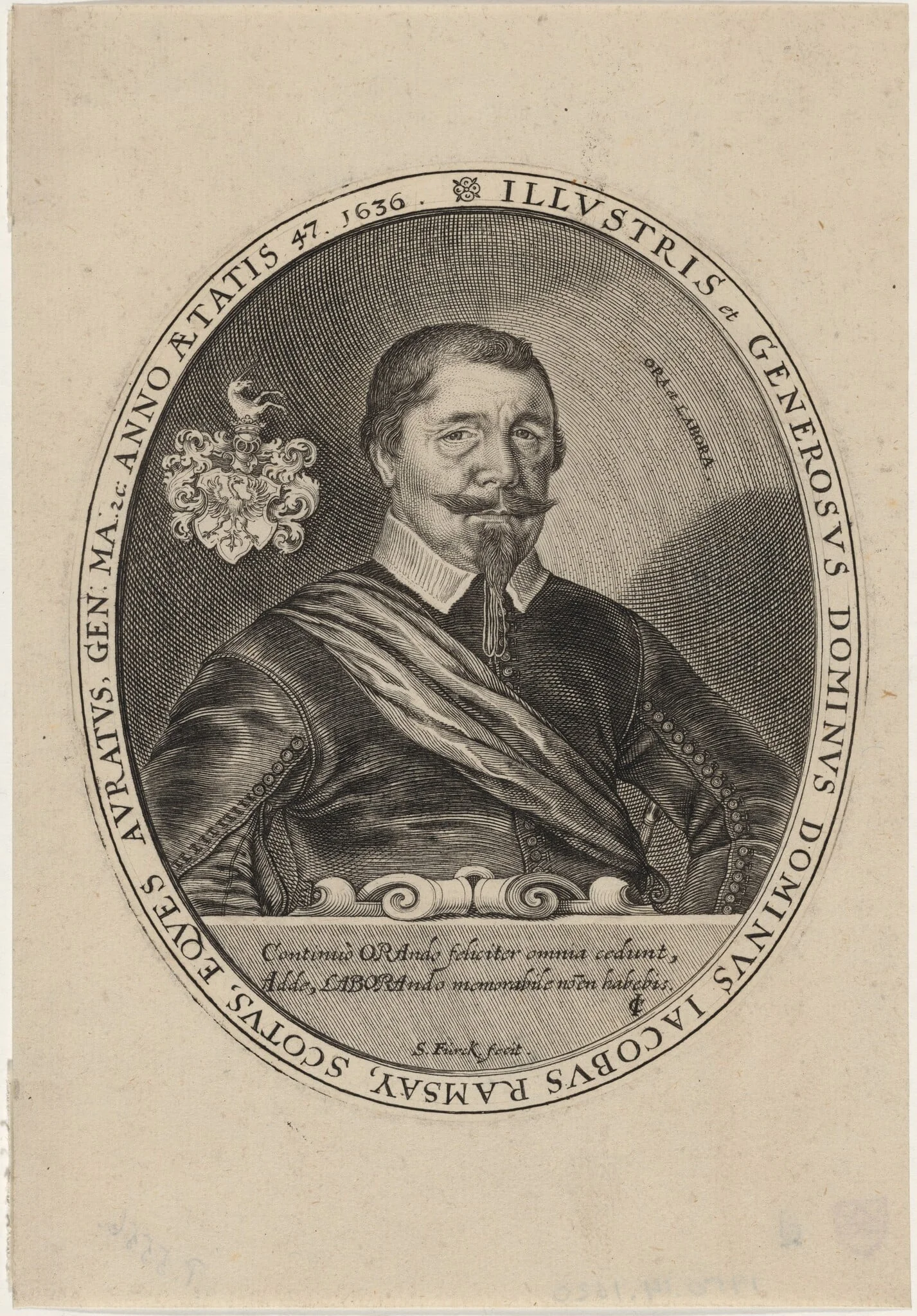 Sir James Ramsay, detail