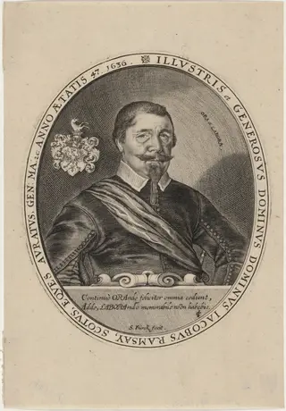 Sir James Ramsay, by Sebastian Furck, ink, 1636