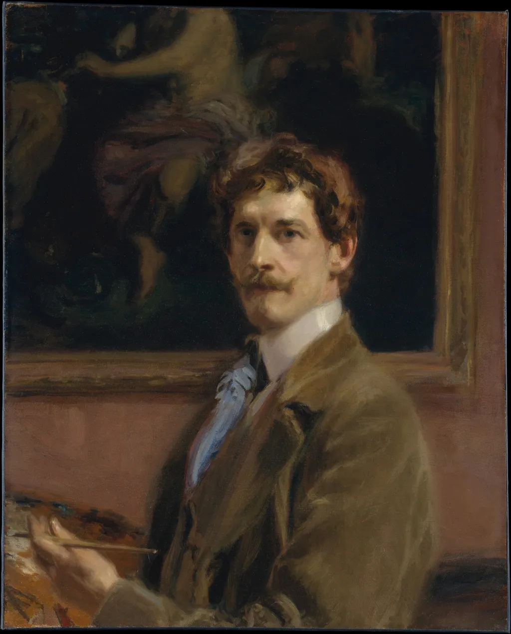 Self-portrait, by Frederick William MacMonnies, oil, 1904