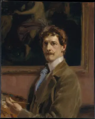 Self-portrait, by Frederick William MacMonnies, oil, 1904