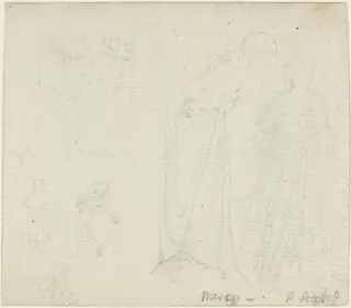 Figure Studies, by John Flaxman, graphite, 1790
