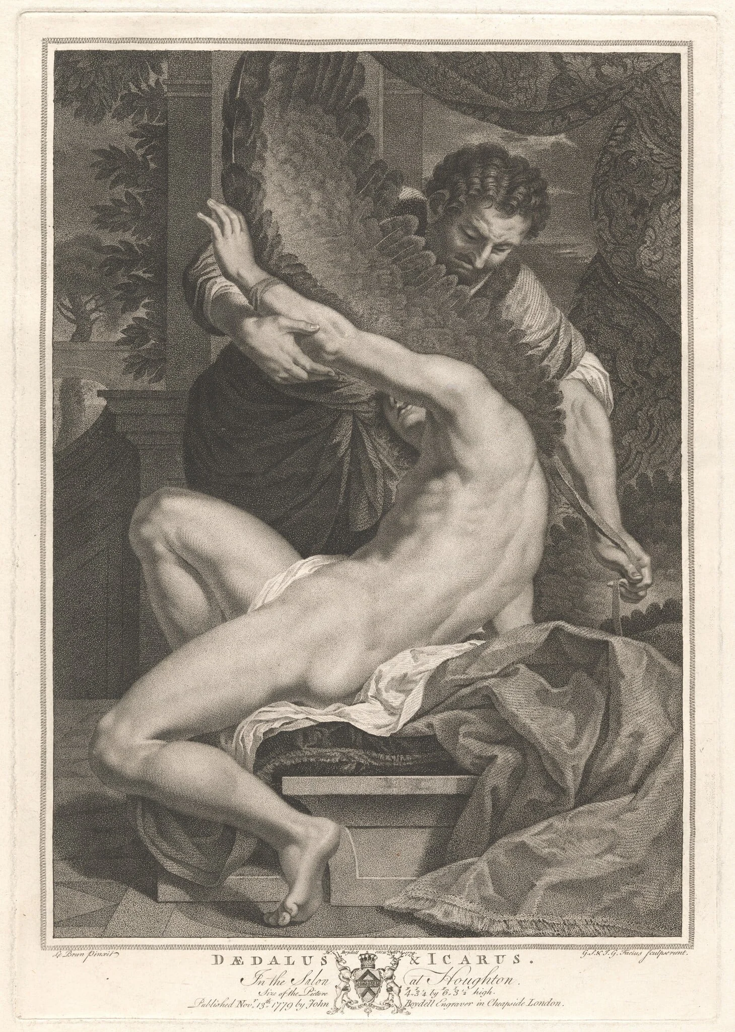 Daedalus and Icarus, detail