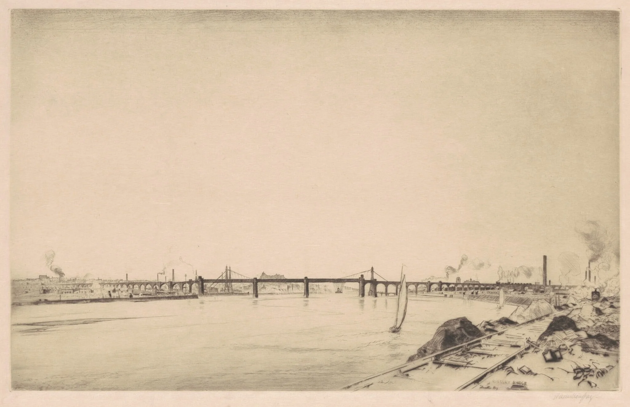 Runcorn Bridge, detail