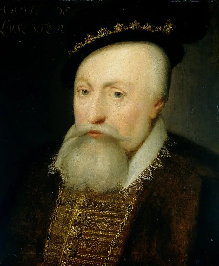 Portrait of Robert Dudley (1532-88), Earl of Leicester, by Jan van Ravesteyn, oil, 1621