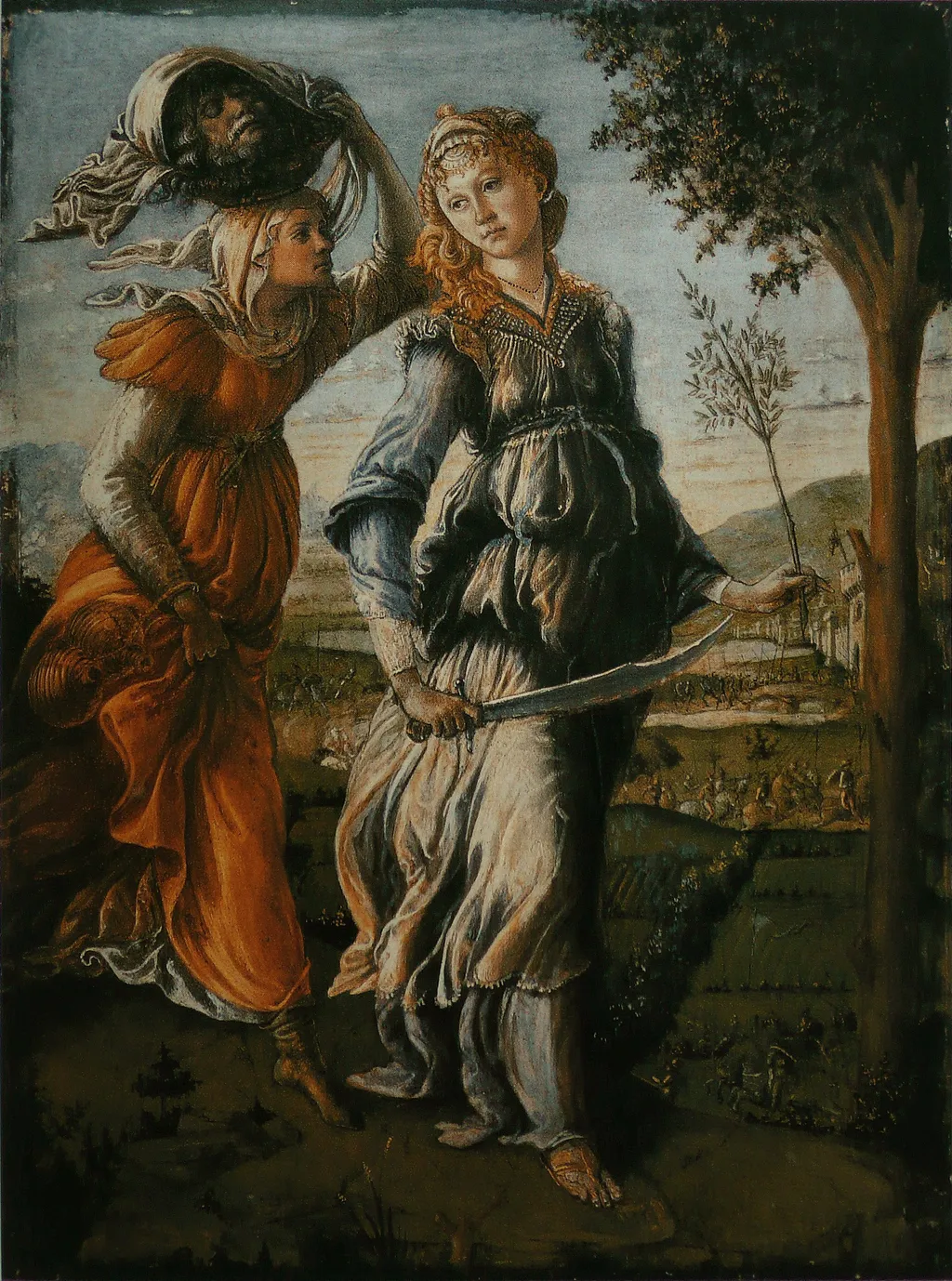 The Return of Judith to Bethulia, by Sandro Botticelli, tempera, 1470