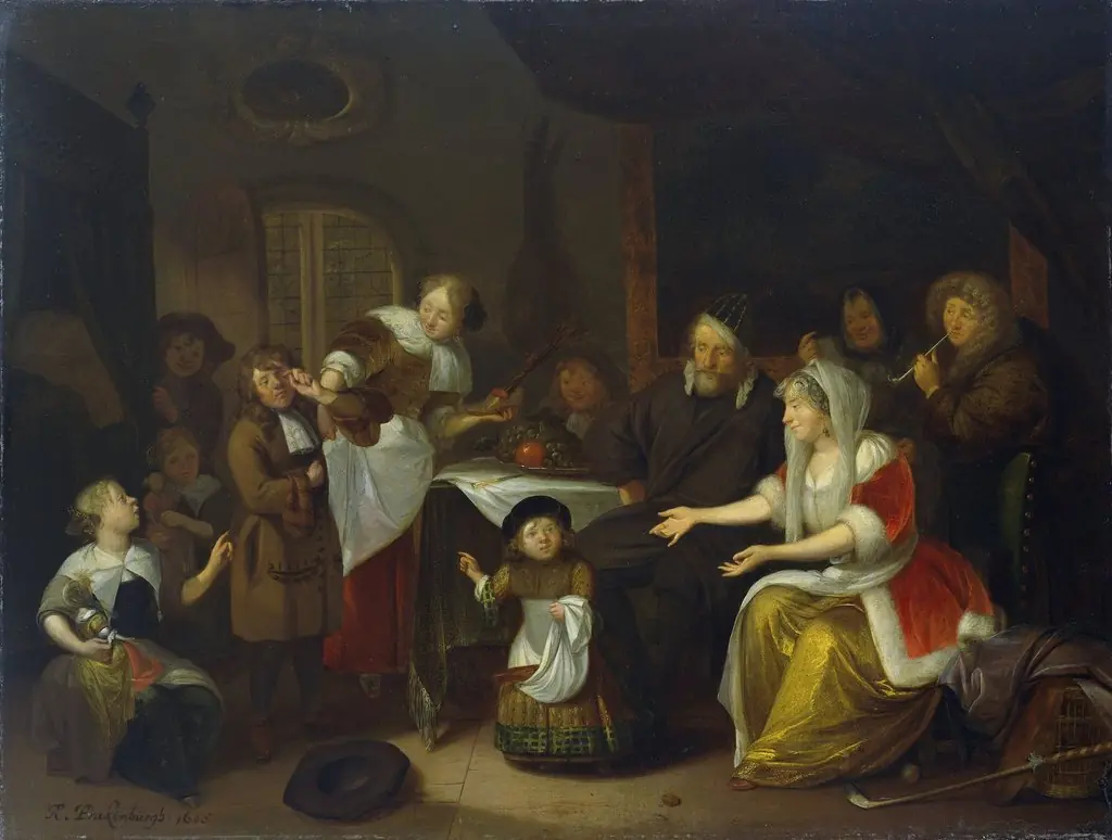 The Feast of St. Nicholas, by Richard Brakenburgh, oil, 1693