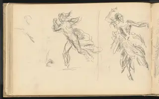 Spanish Dancers, by Paul Cézanne, graphite, 1884