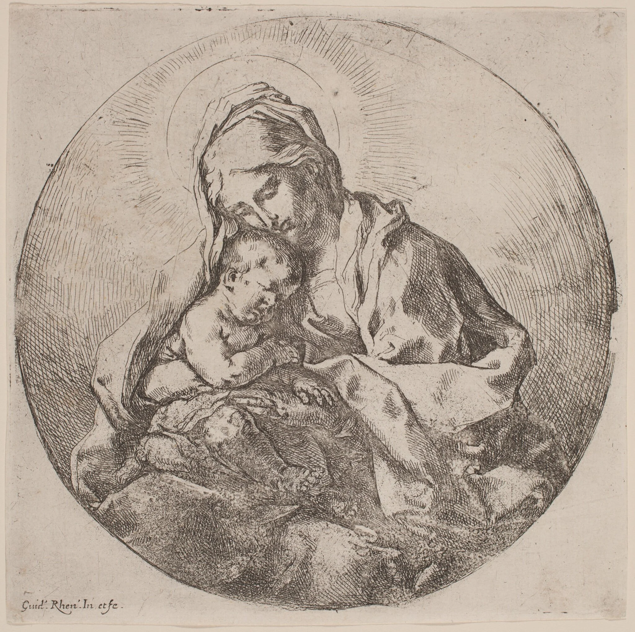 Virgin and Child, detail