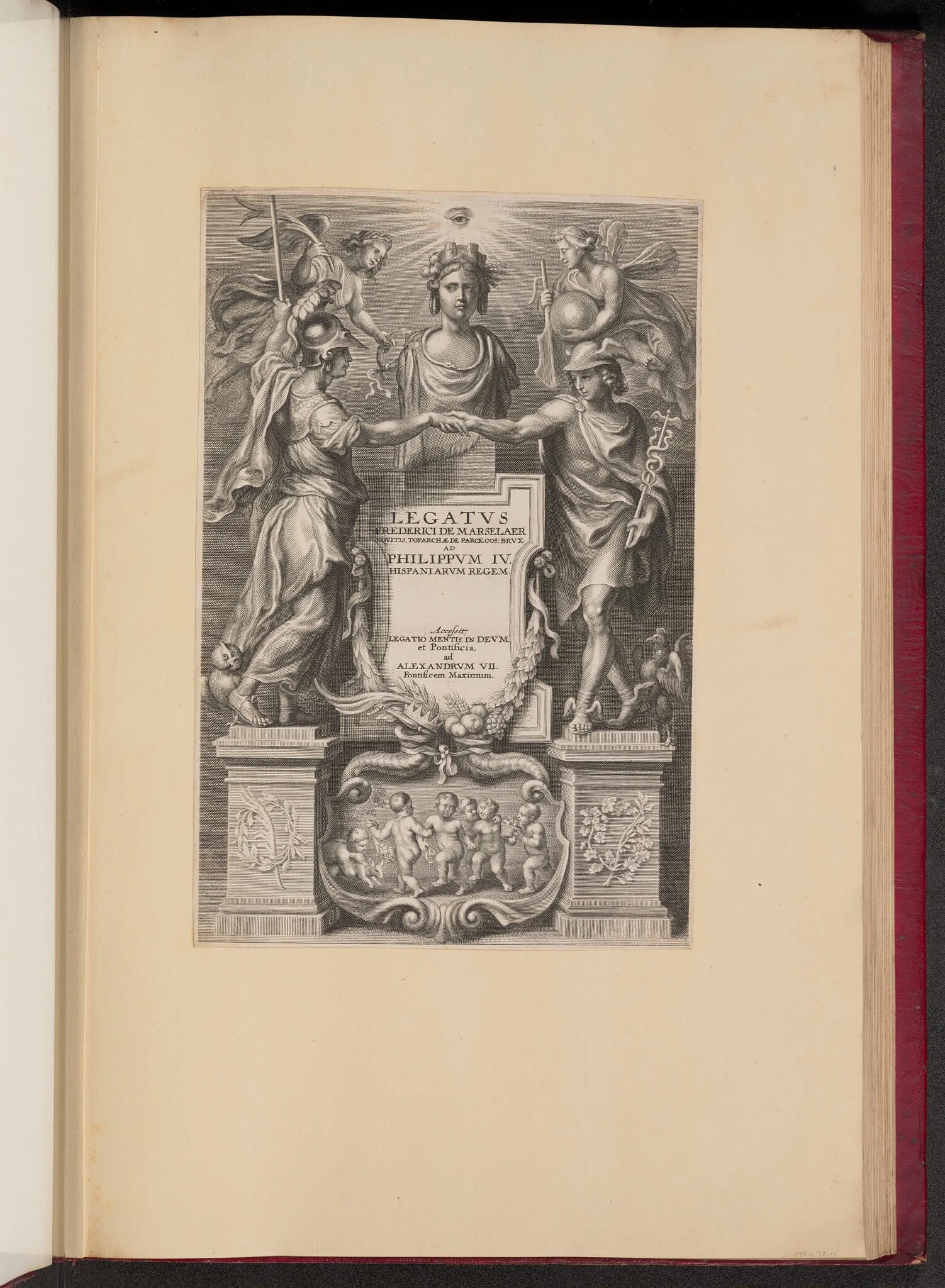 Title Page for Frederik de Marselaer, Legatvs, detail