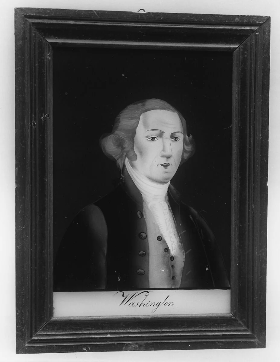 Plaque of George Washington, detail
