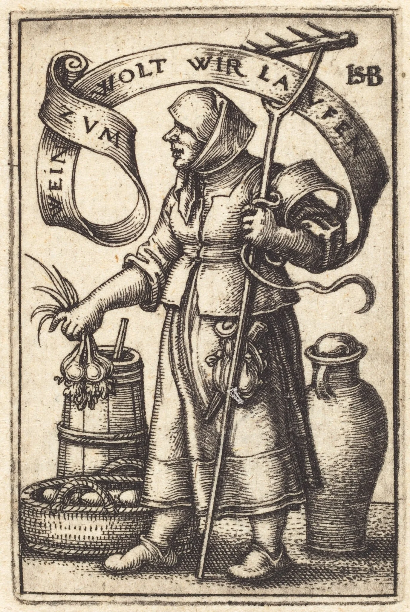 Peasant Woman at Market, detail