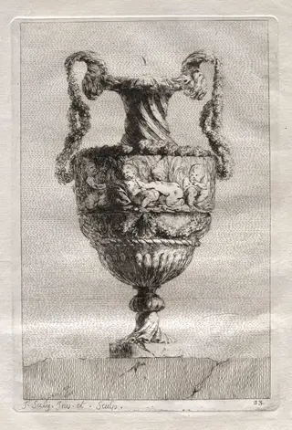 Suite of Vases:  Plate 23, by Jacques François Saly, 1746