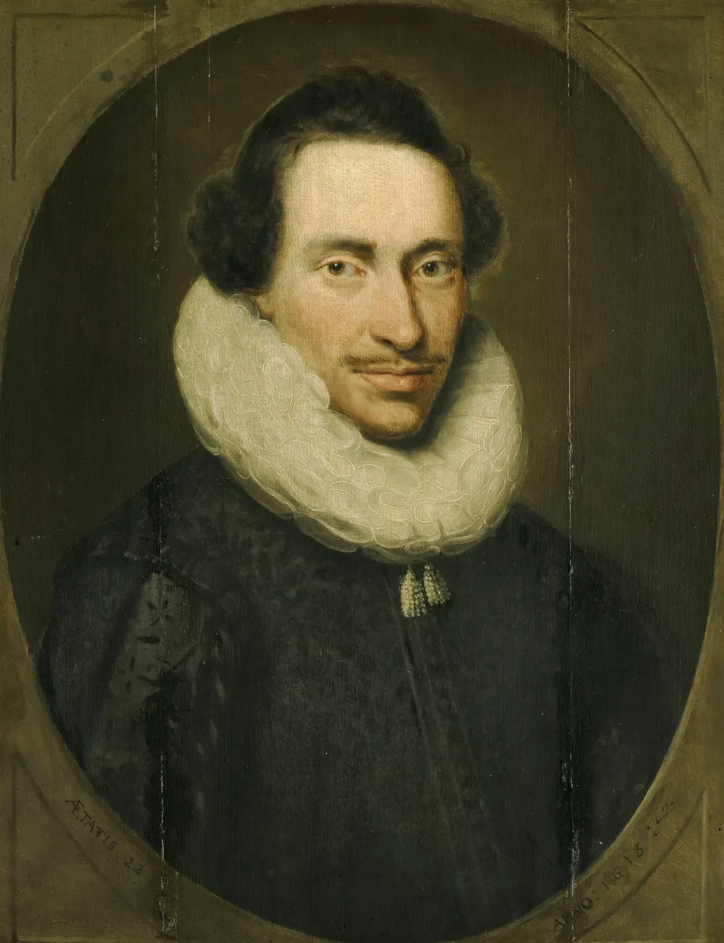 Portrait of Philippe le Mire (1596-?), by Jacob Lambrechtsz Loncke, oil, 1618
