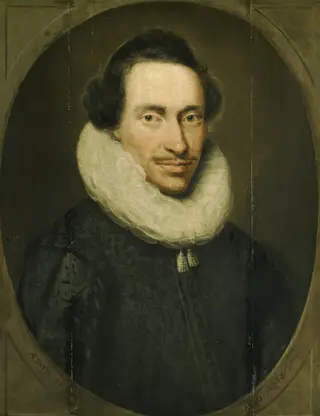 Portrait of Philippe le Mire (1596-?), by Jacob Lambrechtsz Loncke, oil, 1618