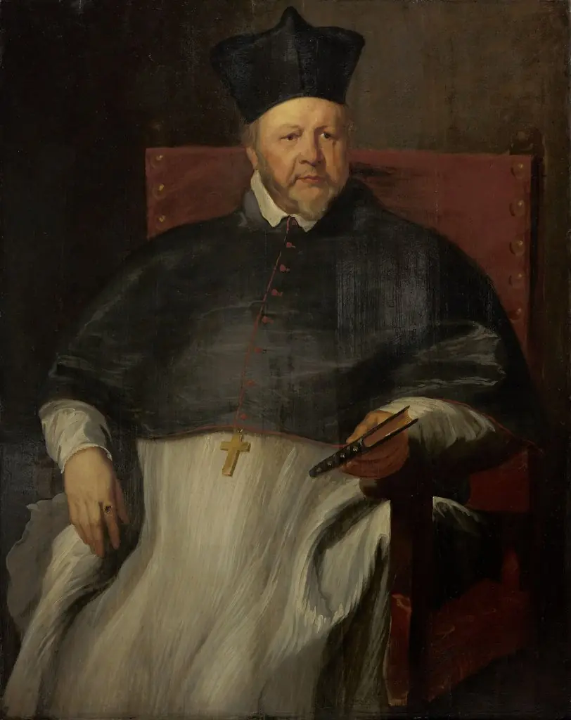 Joannes Malderus, Bishop of Antwerp, by Anthony van Dyck, oil, 1632