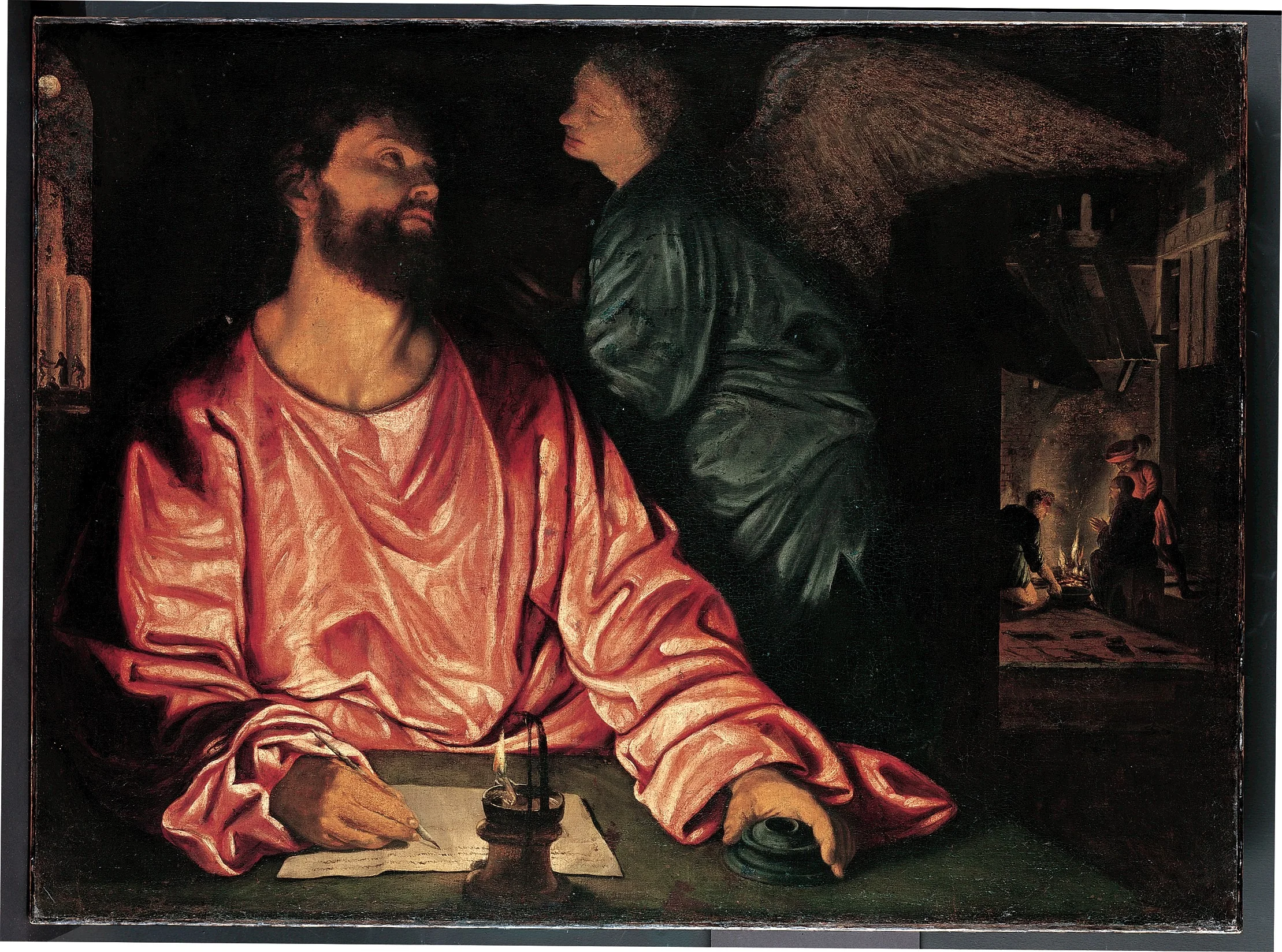 Saint Matthew and the Angel, detail