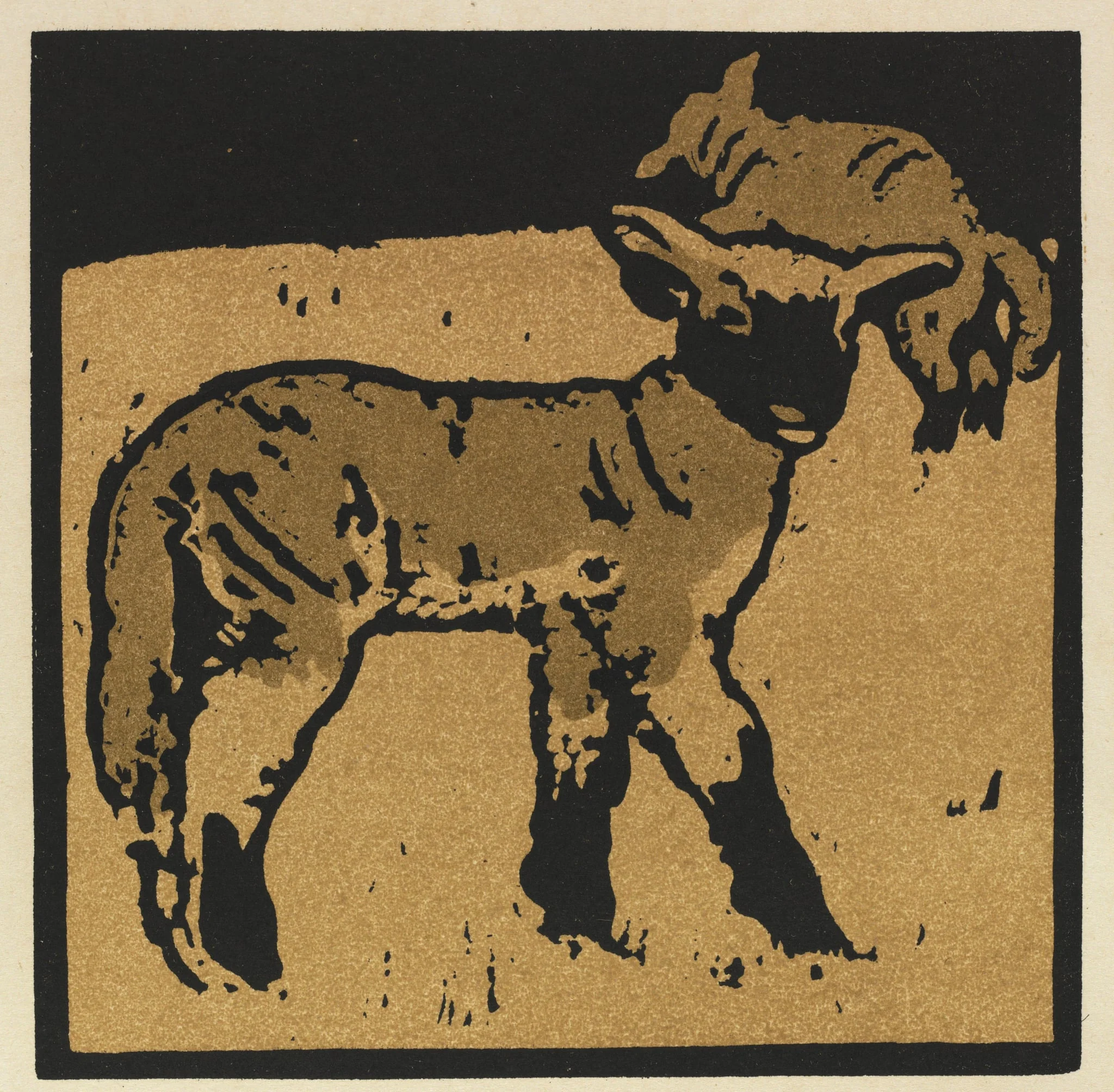 The Square Book of Animals: The Very Tame Lamb, detail