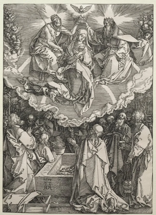 The Assumption and Coronation of the Virgin, detail