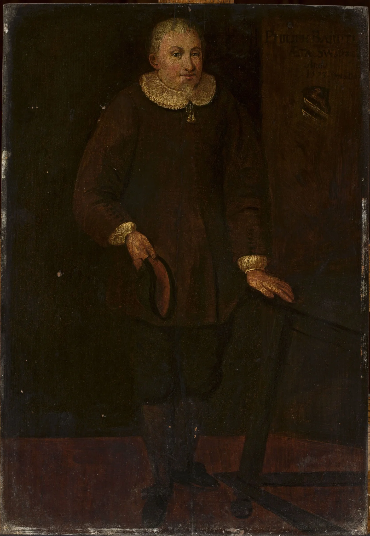 Portrait of Paulo Bardti, detail