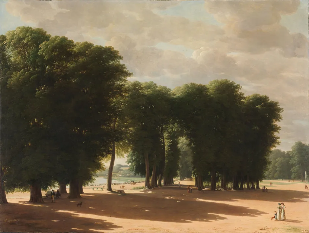 De ingang van het park van Saint-Cloud in Parijs, by Pieter Rudolph Kleijn, unspecified, 1809