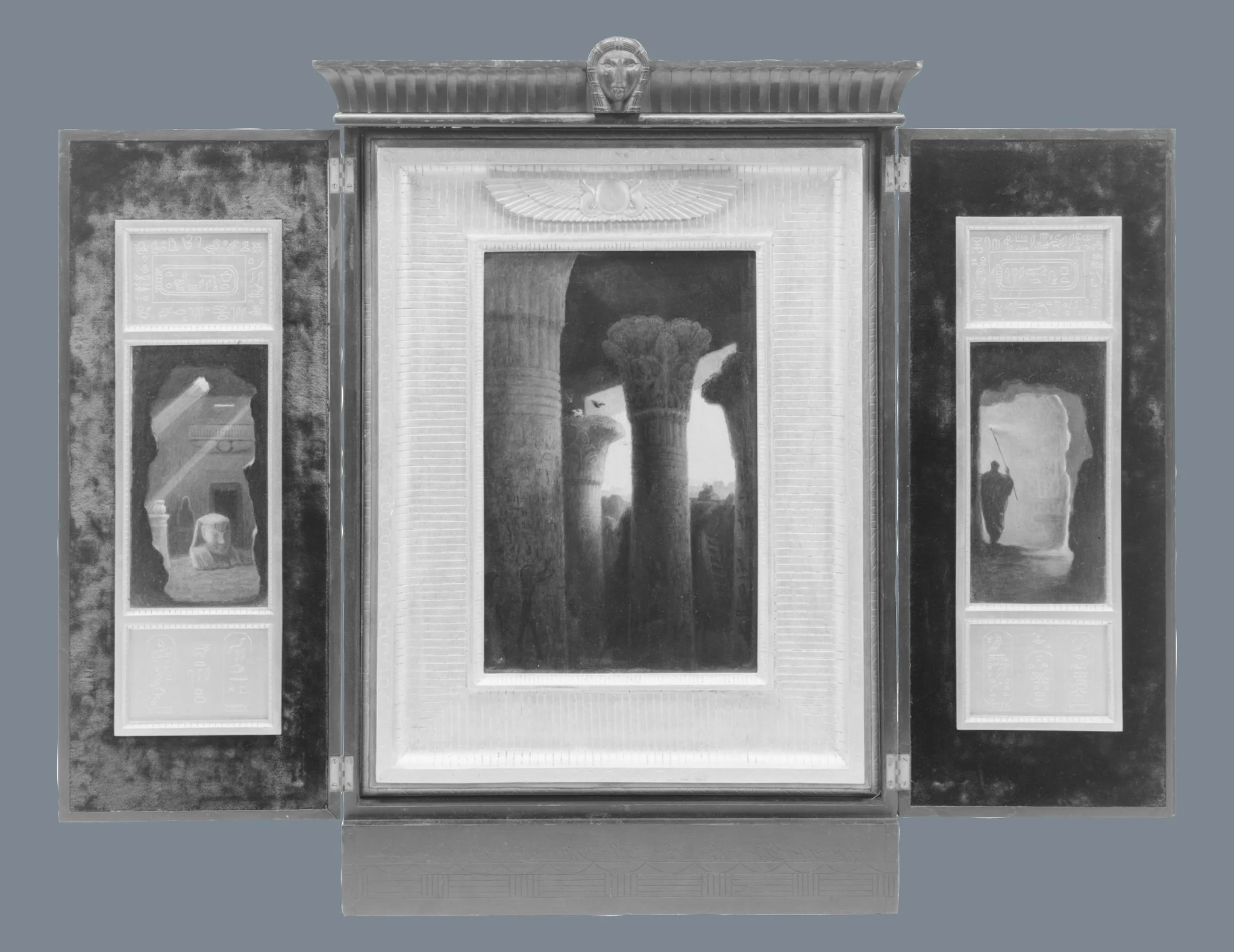 Egyptian Revival Triptych, detail