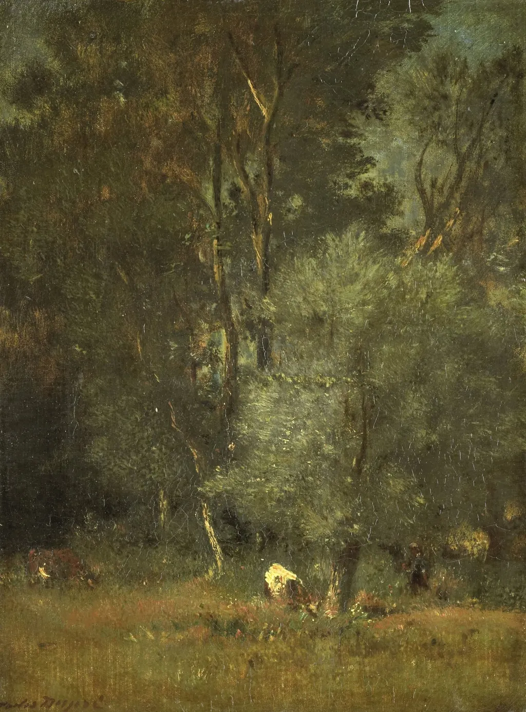View in the Woods, by Jules Dupré, unspecified, 1864