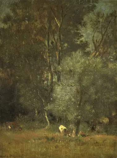 View in the Woods, by Jules Dupré, unspecified, 1864