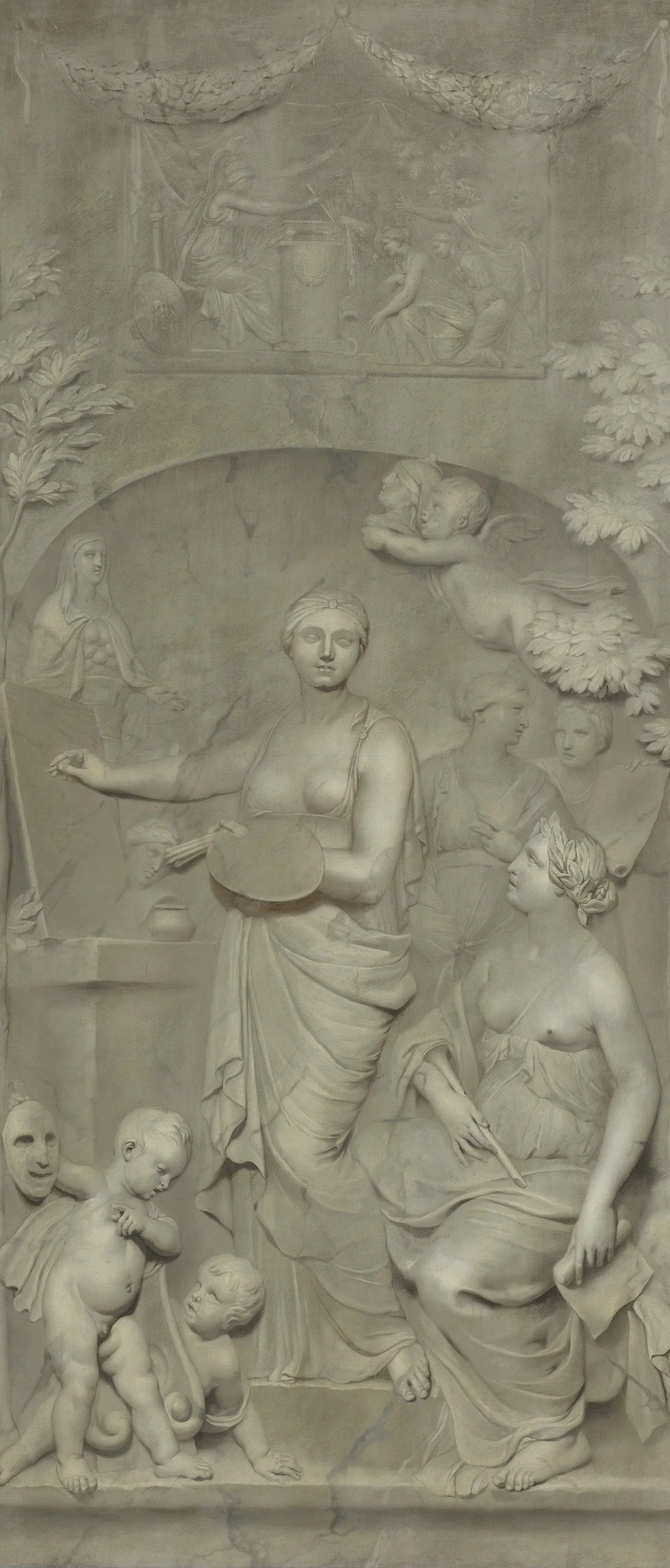 Allegory of the arts, detail