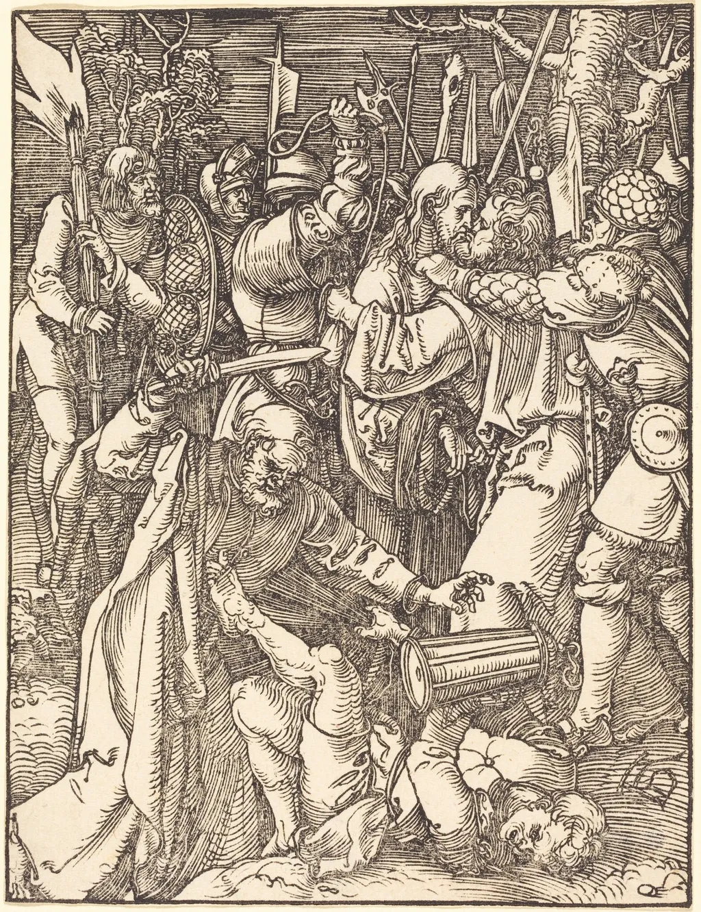 The Betrayal of Christ, by Albrecht Dürer, ink, 1510