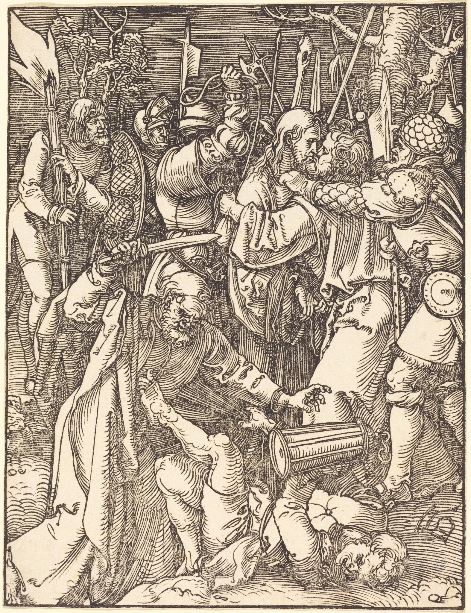 The Betrayal of Christ, detail
