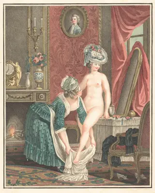 La Toilette, by Louis-Marin Bonnet, paint, 1764