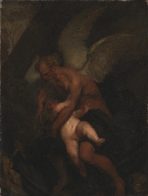 Time Clipping Cupid's Wings, detail