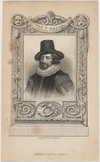 Sir Francis Bacon, by Charles Heath, ink, 1816