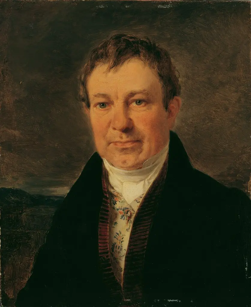 The Writer August Rockert, by Peter Fendi, oil, 1829