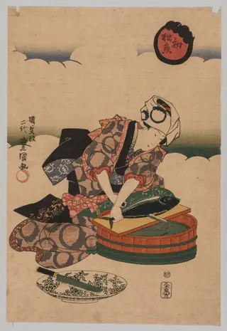 First Bonito of the Year, by Utagawa Kunisada, 1846