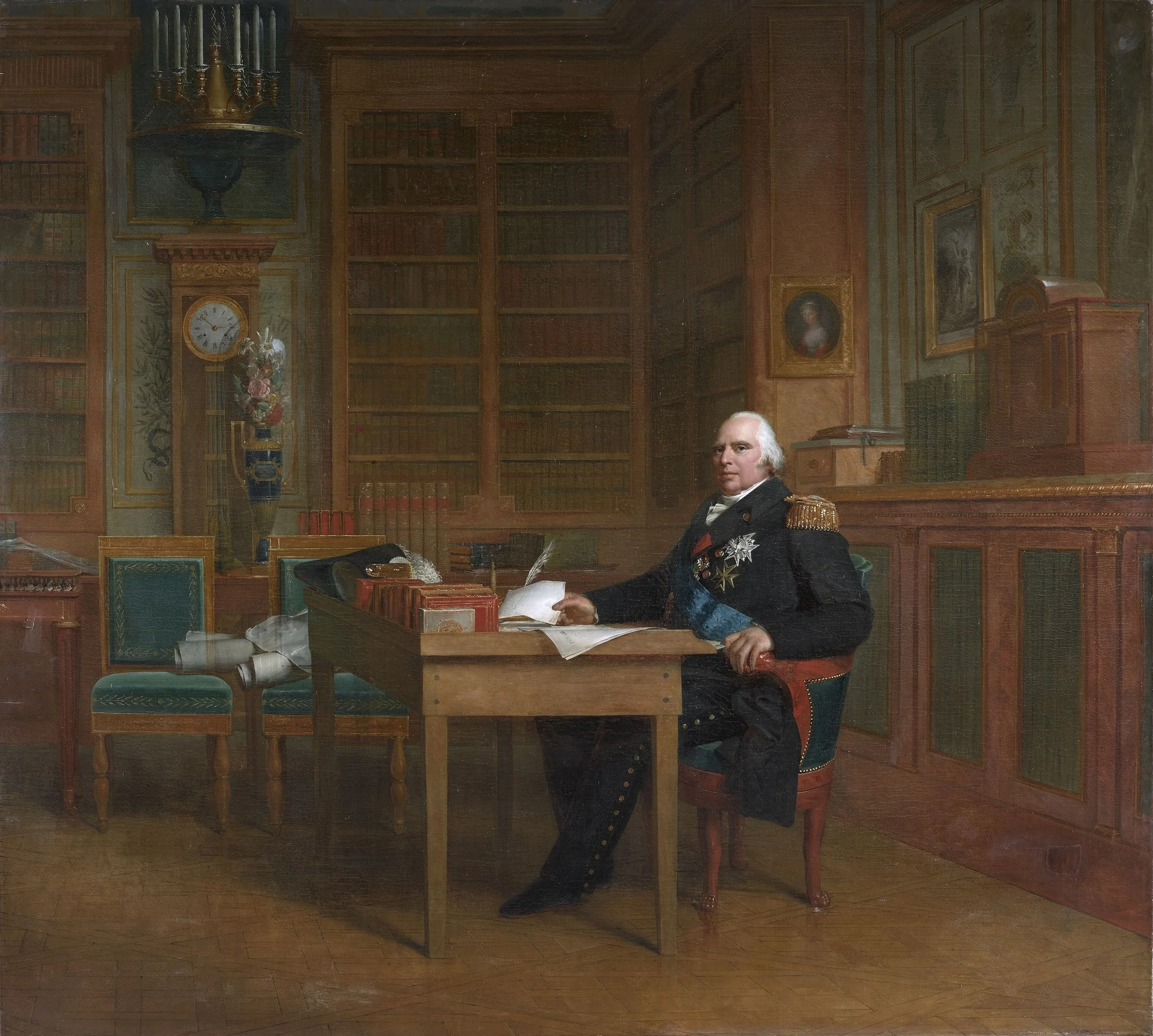 Louis XVIII in his study at the Tuileries, detail