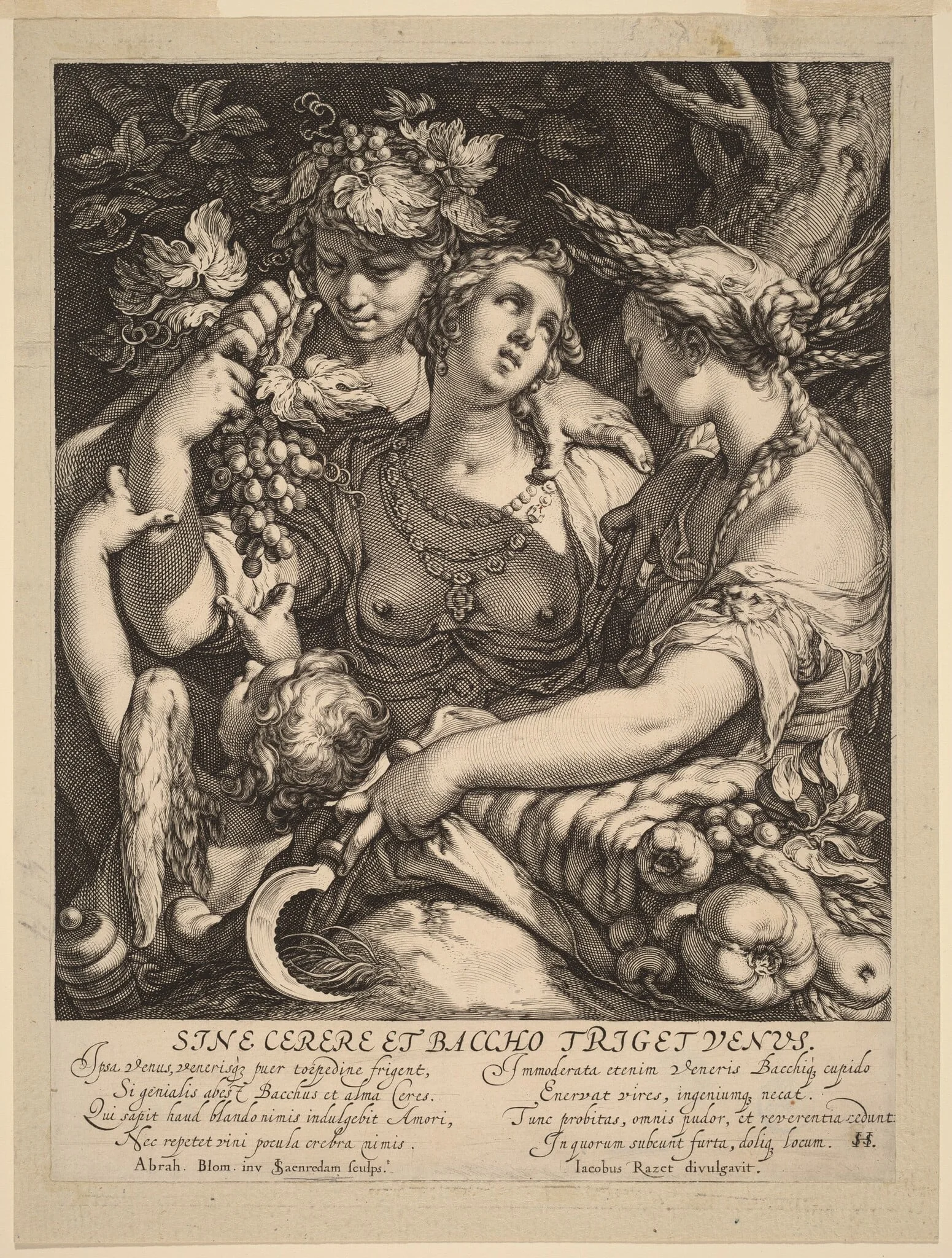 Sine Cerere et Baccho Friget Venus, detail