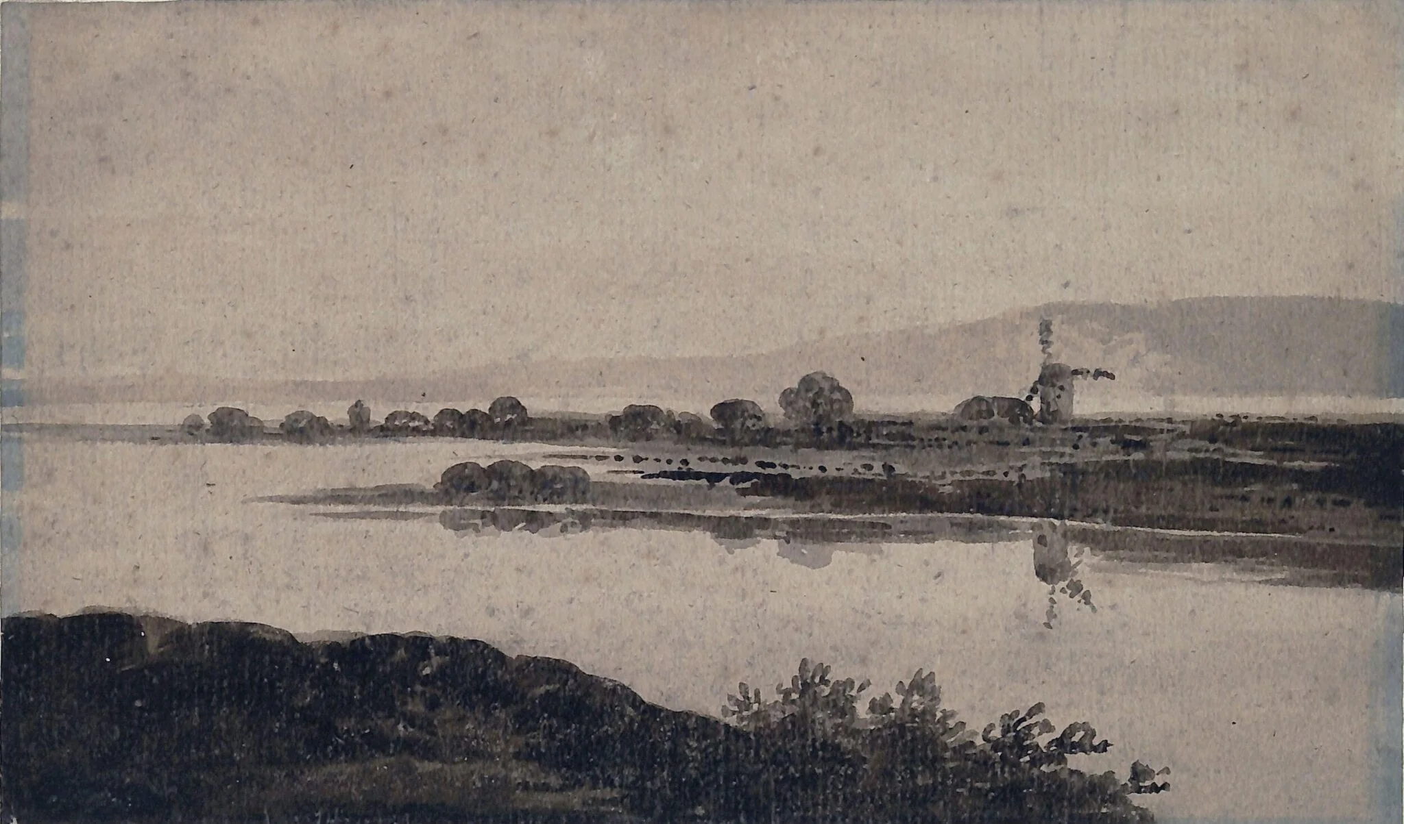 River Scene, detail