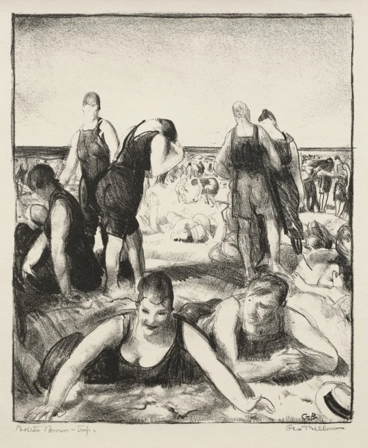 Bathing Beach, detail